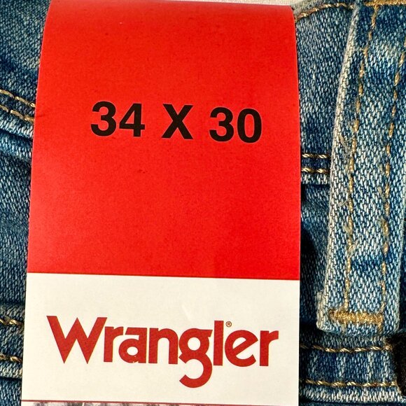 Wrangler Men's Jeans Size 34X30 Blue Free To Stretch Relax Fit Casual Denim NEW - Picture 10 of 16